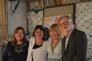 L to r: Karen Templeton, Danielle Dubrasky, Nancy Takacs, David Pace